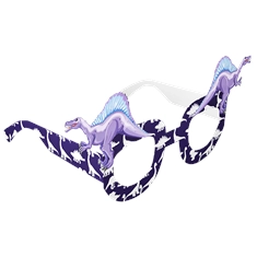 Spinosaurus Dinosaur Theme Party Glasses